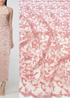 Вышивка на сетке розовое цветы стеклярус (DG-4002) фото 1