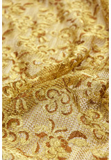 Кружево золото люрекс цветы (DG-2502) фото 3