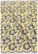 Кружево серое с золотом цветы (DG-4502) фото 4