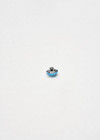Пуговица блузочная на ножке голубая страза 11 мм фото 3
