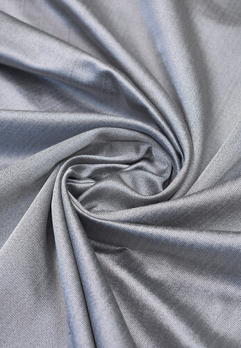 Кликните для увеличения изображения Шелковый твил стальной плательно-костюмный Marni