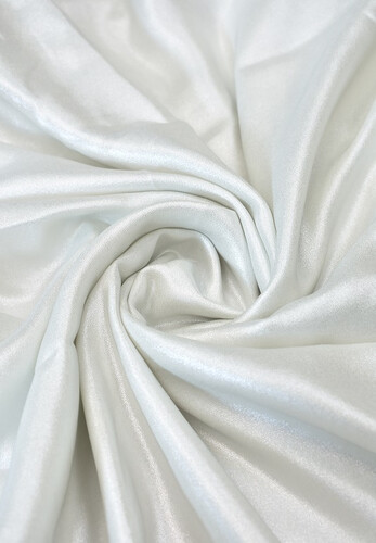 Шелк вечерний с люрексом белый