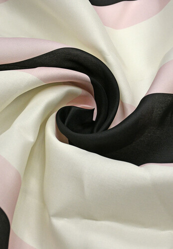 Шелковая органза в полоску VALENTINO GARAVANI