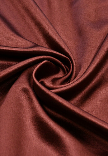 Шелк натуральный атлас плотный бордовый