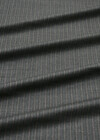 Костюмная ткань серая меланж в полоску super 140 Baharive фото 2