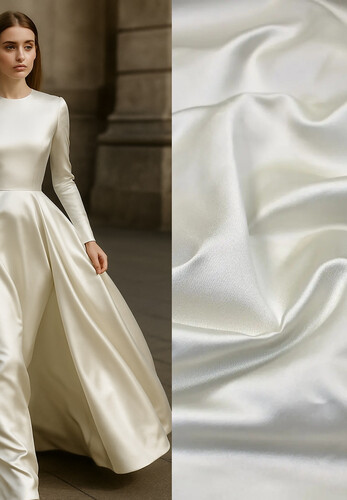 Тафта шелковая айвори