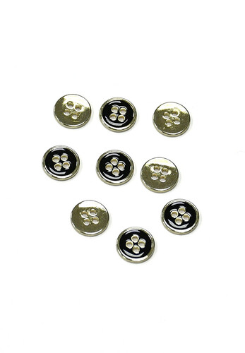 Пуговица классика золото черный 11 мм