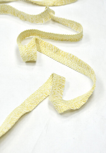 Тесьма Шанель желтая бахрома