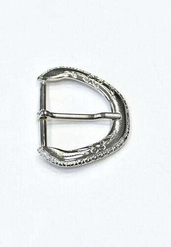 Пряжка металлическая серебристая 70 мм