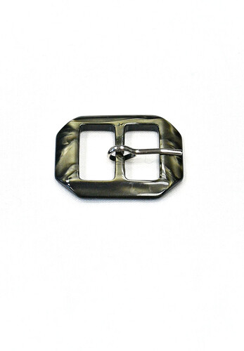 Пряжка пластиковая серо-зеленая 40 мм