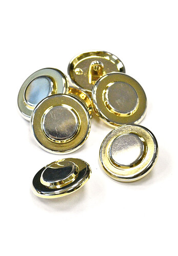 Пуговицы золотистые металл 22 мм