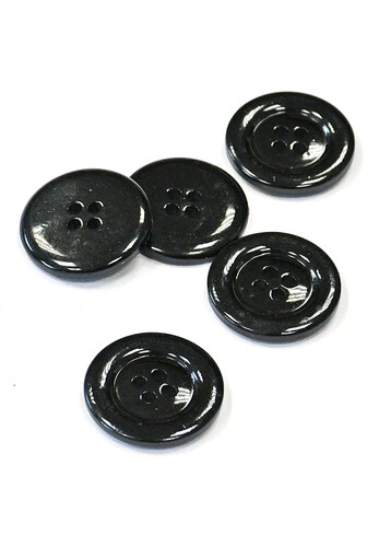 Пуговица для костюма черная 22 мм