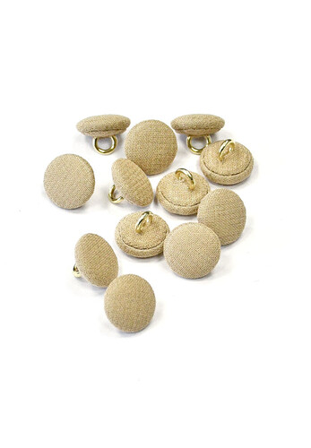 Пуговица телесная текстиль металл Astor 12 мм
