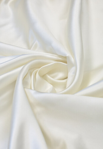 Атлас дюшес белый глянцевый натуральный шелк