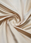 Атлас дюшес натуральный шелк плательный кремовый Италия фото 2