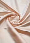 Атлас дюшес натуральный шелк плательный персиковый Италия фото 2