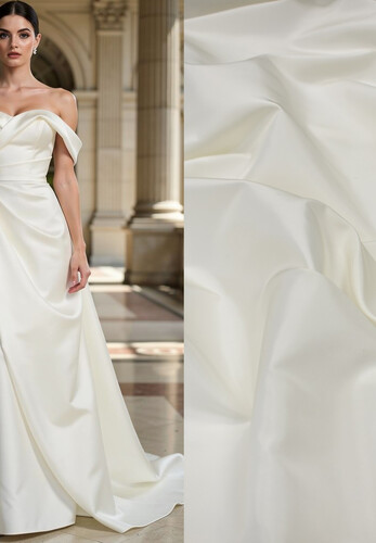 Кликните для увеличения изображения Тафта натуральный шелк молочная