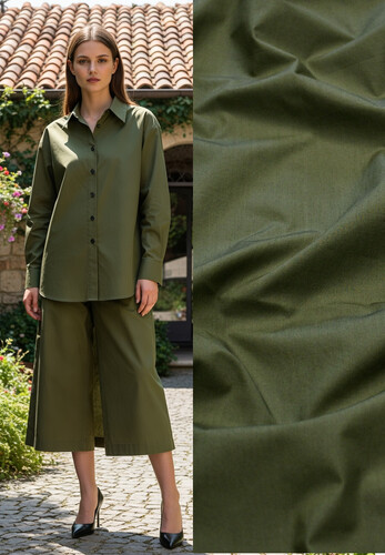 Сорочечный хлопок темно-зеленый Harmont Blaine