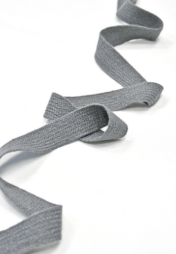 Тесьма Шанель серая плетеная