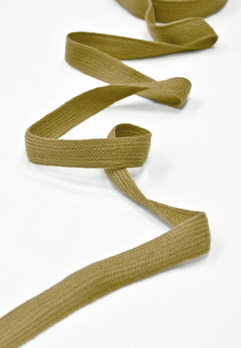 Тесьма Шанель горчичная плетеная