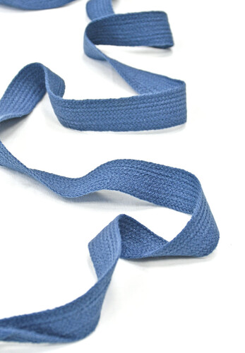 Тесьма Шанель серо-голубая плетеная