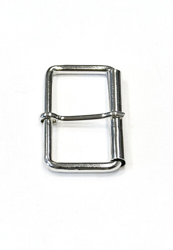 Пряжка прямоугольная металлическая серебристая