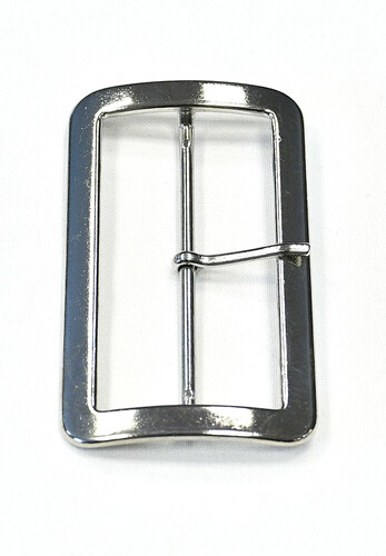 Пряжка прямоугольная металлическая серебро