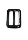Пряжка пластиковая прямоугольная черная фото 1