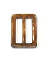 Пряжка пластиковая прямоугольная светло-коричневая фото 2