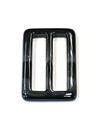 Пряжка пластиковая прямоугольная черно-серая фото 1