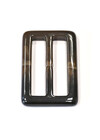 Пряжка пластиковая прямоугольная коричневая фото 1