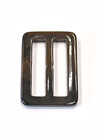 Пряжка пластиковая прямоугольная коричневая фото 2
