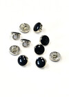 Пуговицы черные глянцевые 10 мм фото 1