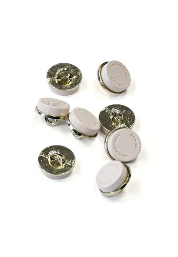 Пуговицы металл пастельно-розовые 13 мм