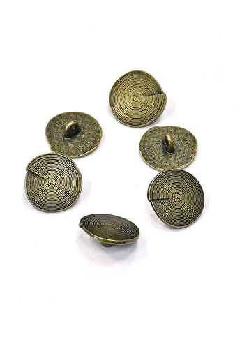 Пуговицы металл бронза 18 мм