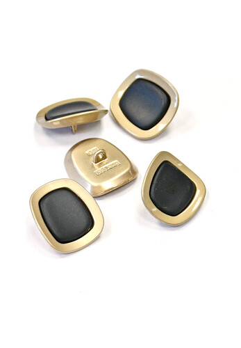 Пуговицы металл темный шоколад 22 мм