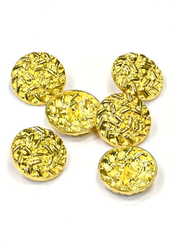 Пуговицы металл золото на ножке 23 мм