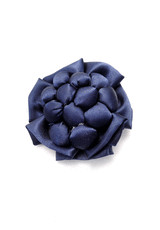 Брошь синяя атласная роза (FF-4320) фото 1