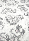 Трикотаж холодная вискоза белый серые цветы (DG-3912) фото 3