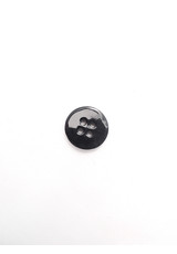 Пуговица рубашечная черная на прокол 14 мм фото 3