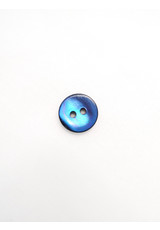 Пуговица рубашечная голубой с переливом 14 мм фото 2