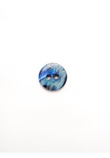Пуговица рубашечная голубой с переливом 14 мм фото 3