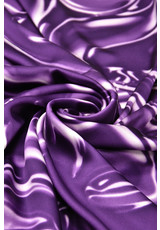 Шелк атлас фиолетовый c белым абстракция (DG-8822) фото 2