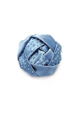 Брошь атласная голубая роза (DG-9220) фото 1