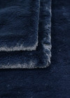 Дизайнерский искусственный мех темно-синий мутон фото 2