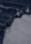 Дизайнерский искусственный мех темно-синий мутон фото 3