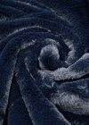 Дизайнерский искусственный мех темно-синий мутон фото 4