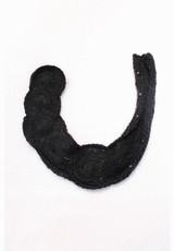 Украшение черное вязаное со стразами (GG-7410) фото 2