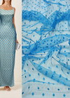 Сетка голубая горох (GG-1542) фото 1