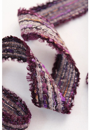 Тесьма твидовая фиолетовая Chanel (CC-6040)